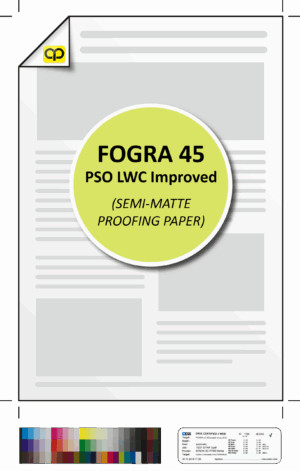 Fogra 45 PSO Lightweight Coated Improved Colour Proof