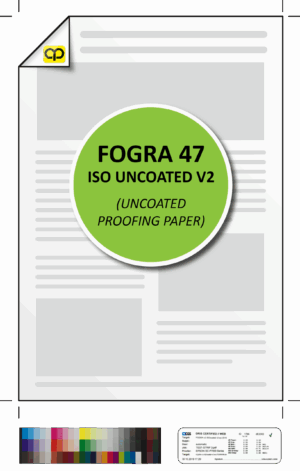 Fogra 47 Iso Uncoated V2 Colour Proof (Uncoated Proofing Paper)